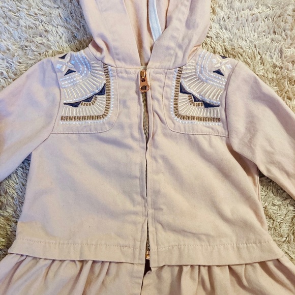 NWOT Aspen Kids Pink & Gold Embroidered Jacket - Picture 4 of 7